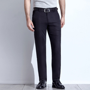 Lyocell <span class=keywords><strong>กางเกง</strong></span>ลำลองสำหรับผู้ชาย, <span class=keywords><strong>กางเกง</strong></span>ลำลองสำหรับฤดูใบไม้ผลิฤดูร้อนเอวสูงปานกลางเอวตรงมีซิปปิดยืดหยุ่นเล็กน้อยธรรมดา - Product Image 2