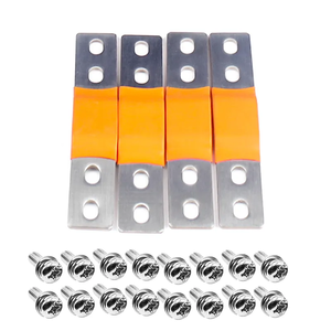 Lifepo4 baterai fleksibel 12V, konektor tembaga Busbar 4 lubang EVE 280K batang Bus lubang ganda untuk EVE 280K 310Ah 304A Lifepo4 - Product Image 1