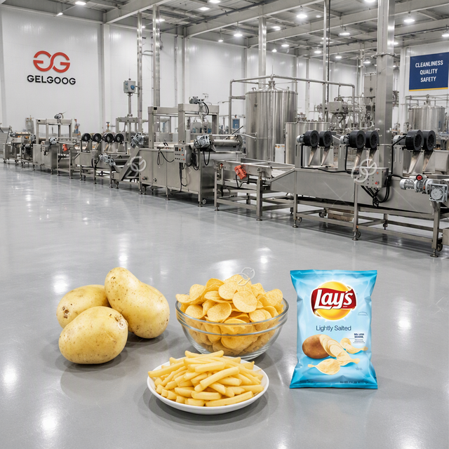 Factory Price Automatic Potato Chips Production Line Lays Potato Chips Making Machine