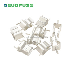 Clip de <span class=keywords><strong>fusible</strong></span> 6X30 Auto métal laiton nickelé étamé PCB <span class=keywords><strong>fusible</strong></span> Tube Clip - Product Image 2