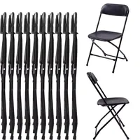 Chaise pliante portable en plastique HDPE moderne pour événements intérieurs et extérieurs