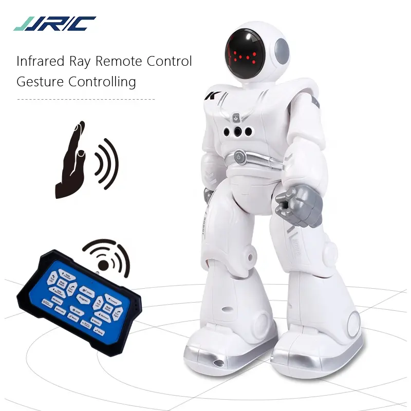 Amiqi JJRC R18 Dancing Robot Gesture Sensor Intelligent Programming RC Automatic Presentation Robot RC Toys With Led And Music