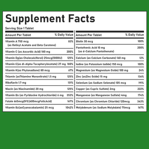 Tabletas Multivitamínicas OEM ODM con Vitamina A, Calcio, Folato, Suplemento Dietético, Antioxidante, Refuerzo del Sistema Inmunológico, Tabletas de Vitaminas - Product Image 6