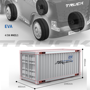 <span class=keywords><strong>Camion</strong></span> jouet électrique pour enfants 4x4 <span class=keywords><strong>avec</strong></span> <span class=keywords><strong>remorque</strong></span> à conteneur en plastique, pour les enfants de 2 à 4 ans - Product Image 6