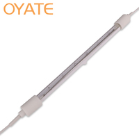 Tube chauffant halogène réfléchissant semi-blanc OEM ODM 200mm-2500mm pour petit four de polymérisation de peinture en poudre