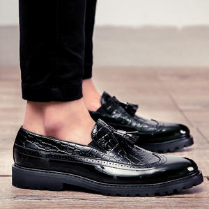 Scarpe Casual da Ufficio Autunnali alla Moda, <span class=keywords><strong>Mocassini</strong></span> in <span class=keywords><strong>Pelle</strong></span> Traspirante, Comodi Slip-on di Lusso, Scarpe Nere da Matrimonio - Product Image 5