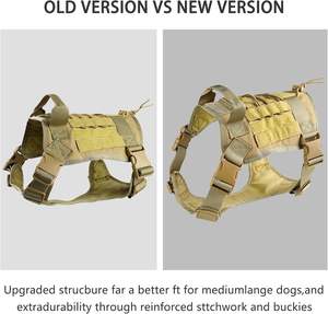 Free sample Popular Reflective Tactical Chest Back Pet Training <b>Harness</b> for Outdoor Tactical Dog Vests - Product Image 2
