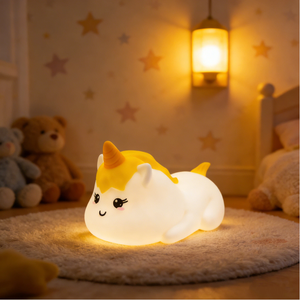 Adorable Lampe de Nuit Rechargeable en Silicone pour Enfants, Motif Licorne Lapin, avec Capteur Tactile, pour Chambre de Bébé - Product Image 1