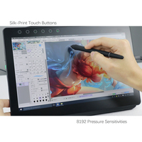 Tablette graphique de haute qualité de 13.3 pouces 8192 niveau de pression 266PPS moniteur de dessin Signature Pad 10 points LCD Portable