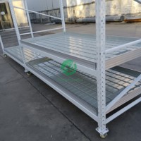 Serre agricole hydroponique, banc de semis à flux et reflux, tables de culture verticale, étagère de culture intérieure multicouche