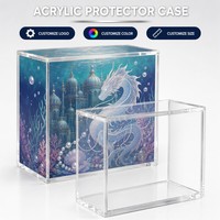 Boîte de protection en acrylique antichoc et non toxique, pratique pour l'affichage et le stockage des impressions d'art