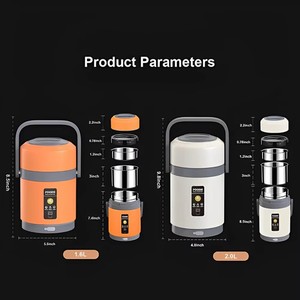 USB elektrikli ısıtılabilir yemek kutusu paslanmaz çelik gıda ısıtıcısı ofis okul için Bento Lunchbox sıcak gıda konteyner termal kutuları - Product Image 2