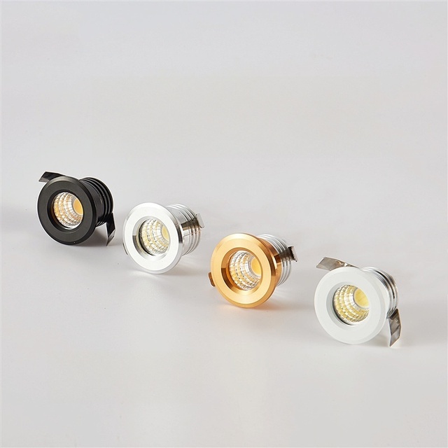 LED Recessed Aluminum Hole Diameter 30MM High Brightness 3W Cabinet Ceiling Indoor Lighting Mini Downlight Mini Spotlight