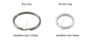 Hiệu Quả Keychain Tùy Chỉnh Thép Không Gỉ Split <span class=keywords><strong>Key</strong></span> <span class=keywords><strong>Ring</strong></span> Phụ Kiện Cho Cuộc Sống Hàng Ngày - Product Image 4
