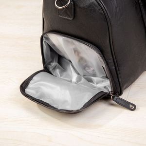 Bolsa de Viaje de PU para Hombre, Convertible en Bolsa para Trajes, con Compartimento para Ropa de Cuero y Cierre de Cremallera, Venta al Por Mayor - Product Image 3