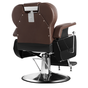 Chaise de barbier marron moderne avec grande pompe pour salon scolaire prix de gros expédition incluse pour salon de coiffure utilisation - Product Image 3