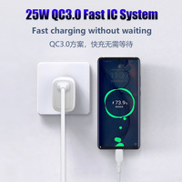 Chargeur Type-C Prix Usine Prise UE Charge Rapide 25W avec Protection OTP pour S25 Ultra et Ordinateur Portable