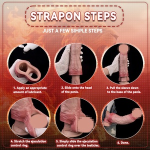 Juguetes Sexuales OS-ADLV5069, Vibrador, Funda para Pene, Juguetes Sexuales Masculinos, Extensor de Pene, Dildo, Anillo Vibrador para Pene - Product Image 6
