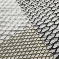 Maille métallique expansée en acier inoxydable à surface brillante pour filtre à air et filtre de hotte, maille métallique personnalisée