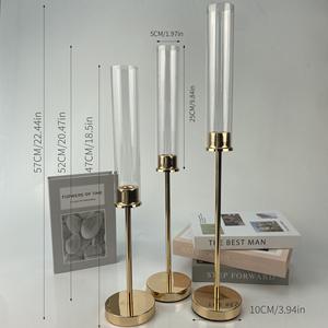 Luxury Wedding <strong>Candle</strong> Stand Exquisite Metal Candlestick Candelabra for Home Decor Elegant Metal <strong>Candle</strong> Holders <strong>Lanterns</strong> - Product Image 2
