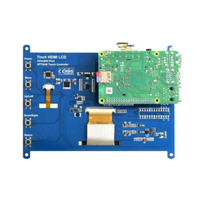 Raspberry 7 pulgadas HM LCD para Raspberry Pi 4B 3B Zero 2W 1024x600 IPS táctil capacitiva Ubuntu Kali Retropie OS Plug Play