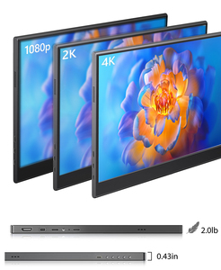 Xách tay 14.0 1080P Màn hình cảm ứng màn hình với chân đế loa <span class=keywords><strong>USB</strong></span> bên ngoài thứ hai màn hình du lịch màn hình cho máy tính xách tay - Product Image 2