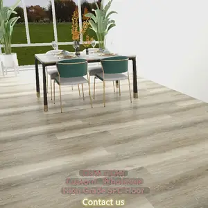 7.5mm Pvc Flooring Vinyl Plastic Wood Stone Grain Easy Clean Spc Flooring for Indoor Waterproof Plastic Lock Vinyl Flooring