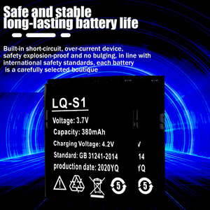 สมาร์ทนาฬิกาแบตเตอรี่ LQ-S1 3.7V แบตเตอรี่ 380mah สําหรับนาฬิกาสมาร์ทแฟชั่นเมตร QW09 DZ09 W8 A1 V8 X6 แบตเตอรี่ลิเธียม - Product Image 3