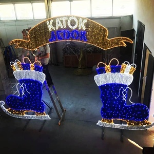 Grandes décorations extérieures de noël, bottes de noël, à motif, pour <span class=keywords><strong>parc</strong></span>, église, rue, nouveauté <span class=keywords><strong>2022</strong></span> - Product Image 5