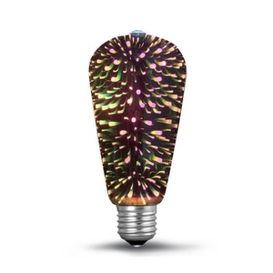 หลอดไฟ LED ตกแต่งรูปดอกไม้ไฟ E27 E26 B22 หลอดไฟ 3 มิติ ลายดอกไม้ไฟ สำหรับเทศกาลคริสต์มาส - Product Image 2