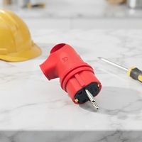 Prise électrique en nylon étanche, anti-chute, anti-froid, 250V 16A CE ROHS IP54 50/60Hz, style allemand, usage industriel extérieur