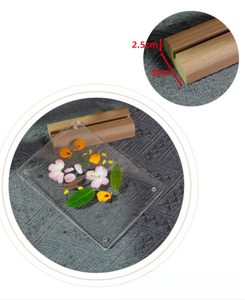 6" 7" 8" Double Side Led Laser Engraving Solid Wood Carving Leaf Photo <b>Frame</b> - Product Image 6