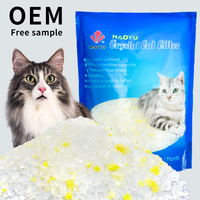 Pemasok grosir penghilang bau bebas debu Gel silika pasir kristal CatLitter
