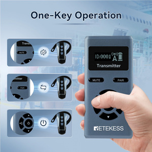 Retekess Wireless Audio Transmitter Bluetooth Tour Guide System For Meetings Training Museum Visits - Product Image 2