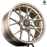 Jantes à rayons forgées en bronze doré DW Modified Trilobite 17 18 19 20 pouces, compatibles avec Porsche 718 Spyder RS