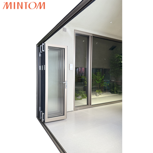 Portes accordéon extérieures populaires Portes pliantes bi en verre aluminium - Product Image 4