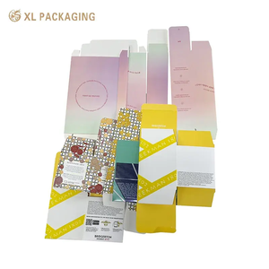 Eco Friendly Luxury Yellow Velvet Facial Folding Carton Box Packaging Gift Box For Cosmetic Bottle Jar