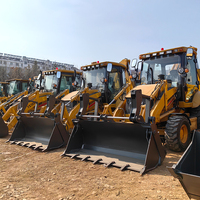 Kualitas tinggi TW388 traktor loader backhoe wheel loader 4x4 backhoe loader harga murah