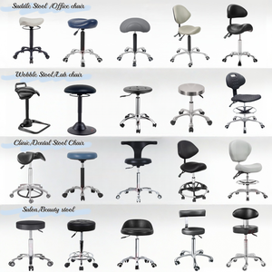 Sgabello Ergonomico <span class=keywords><strong>Industriale</strong></span> Resistente, Sedia Dentistica Pneumatica Regolabile per Officina <span class=keywords><strong>e</strong></span> Uso Medico - Product Image 6