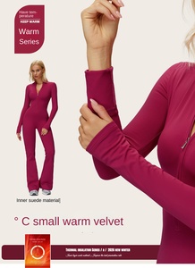 Nouvelle <span class=keywords><strong>combinaison</strong></span> de yoga gainante pour le ventre, manches longues, coupe ajustée, une pièce, <span class=keywords><strong>combinaison</strong></span> gainante pour <span class=keywords><strong>femme</strong></span>, fermetures éclair, combinaisons et playsuits pour femmes - Product Image 3