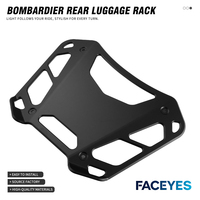 FACEYES Nouveau Porte-Bagages Arrière en Métal Noir Durable pour Can-Am Spyder F3 RT ATV Pièce de Remplacement