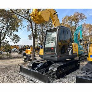 รถขุดตีนตะขาบ Kobelco SK75 สีเหลือง ขนาด 7.5 ตัน รุ่น SK75‑8 มือสอง พร้อมใบมีด ราคาดี - Product Image 4