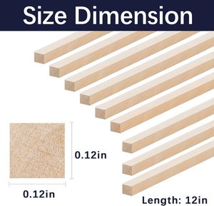 Bastoncini di <span class=keywords><strong>legno</strong></span> di <span class=keywords><strong>Balsa</strong></span> strisce quadrate in <span class=keywords><strong>legno</strong></span> non finito strisce di <span class=keywords><strong>legno</strong></span> per artigianato forniture artigianali tasselli quadrati in <span class=keywords><strong>legno</strong></span> - Product Image 2