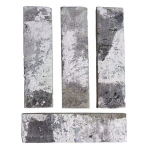 Vente en gros Bâtiment <span class=keywords><strong>de</strong></span> soutènement extérieur placage <span class=keywords><strong>de</strong></span> briques d'argile gris antique pour cour extérieure jardin et décoration intérieure mur - Product Image 1