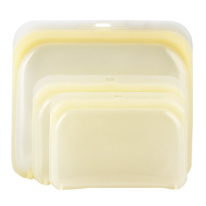 Bolsas de silicona de grado alimenticio, alta transparencia, tamaño grande, mediano y pequeño, aptas para microondas, para frutas, verduras, granos secos - Product Image 3