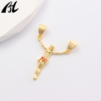 Pendentif Corps de Jésus-Christ Saint Benoît en Or 18 carats Original pour la Fabrication de Bijoux Religieux Catholiques Chrétiens DIY - Vente en Gros