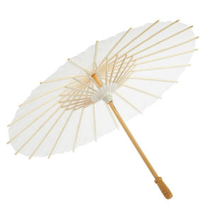 Großhandel Papier dekorative Mini Craft Plain chinesische Brida Geschenke Sonnenschirme handgemachtes Öl Weißbuch Hochzeits schirme - Product Image 1