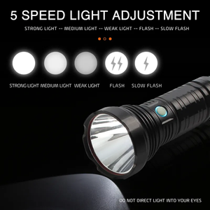 Chuyên nghiệp ngoài trời săn bắn nhôm <span class=keywords><strong>Torch</strong></span> ánh sáng sst40 chiến thuật khẩn cấp <span class=keywords><strong>LED</strong></span> ngọn đuốc di động có thể sạc lại đèn pin - Product Image 5