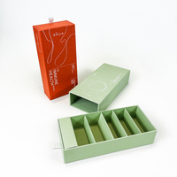 Boîte de papier de tiroir écologique conçue sur mesure carton gaufrage conceptions de vernis mat pour l'emballage de supplément de soins sains