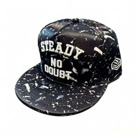 Gorra de Béisbol Unisex Vintage con Patrón de Letras, Multi-Panels, Estilo Coreano, Moderna y Elegante, Visera Plana, para las Cuatro Estaciones